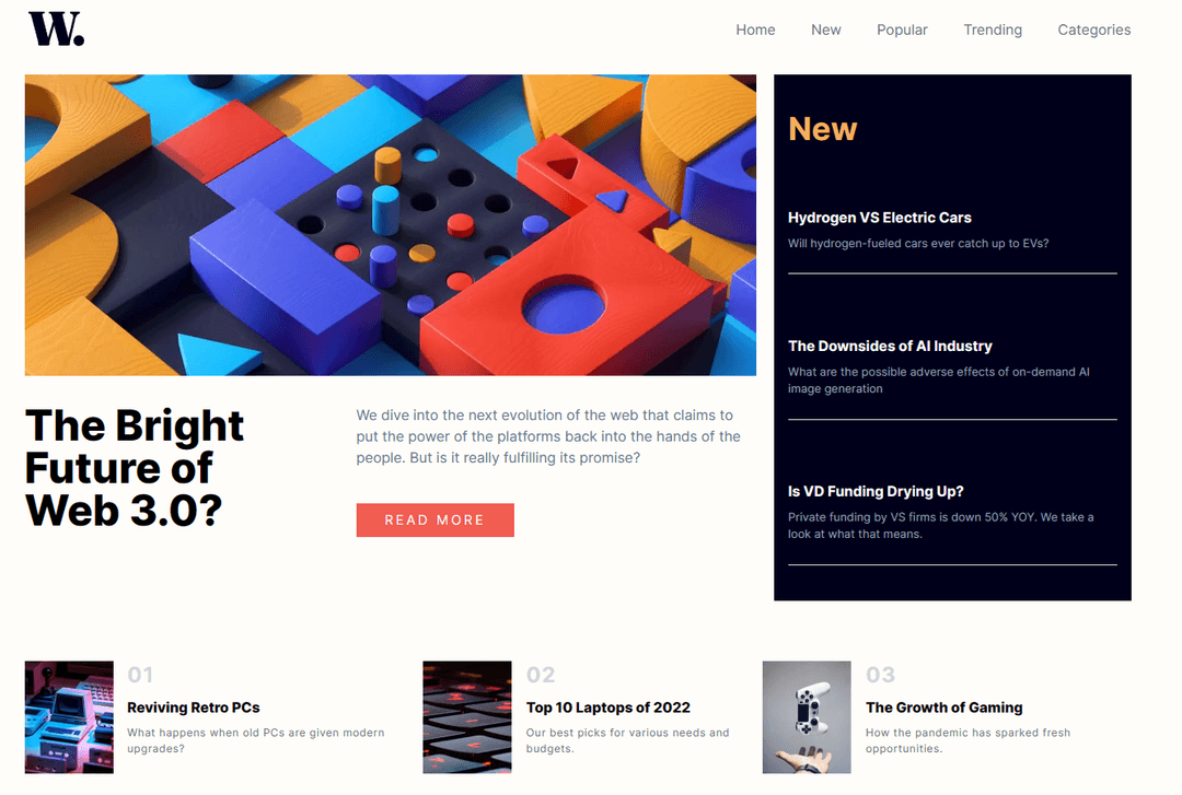 preview image for News Homepage